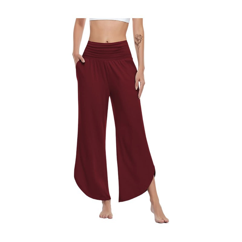 Women's Wide Leg Yoga Pants High Waisted Comfy Dance Sweatpants Loose Lounge Joggers