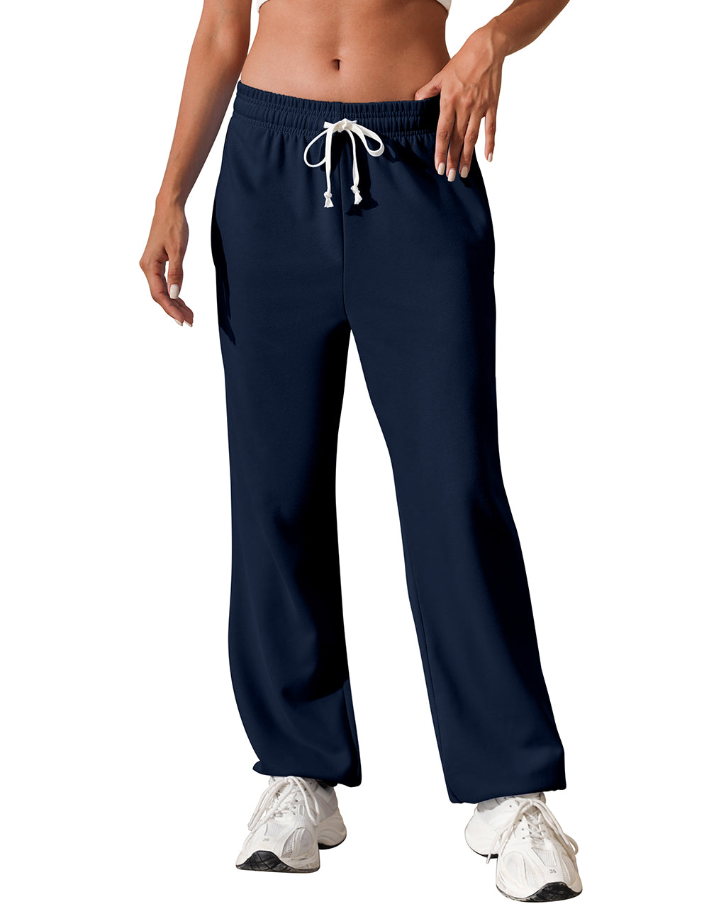 Women Baggy Drawstring Waisted Cinch Bottom SweatPants