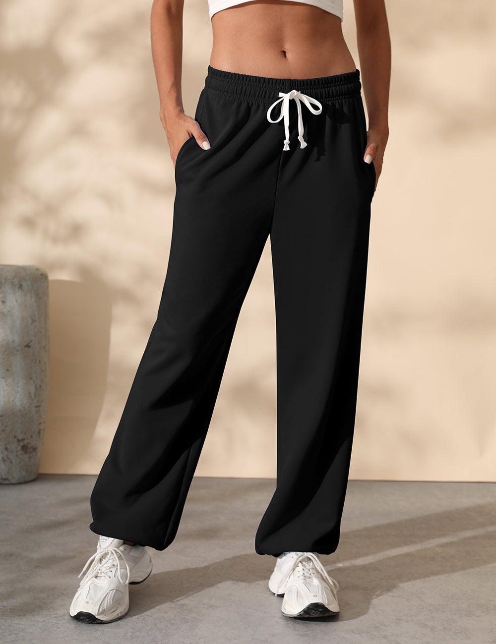 Women Baggy Drawstring Waisted Cinch Bottom SweatPants
