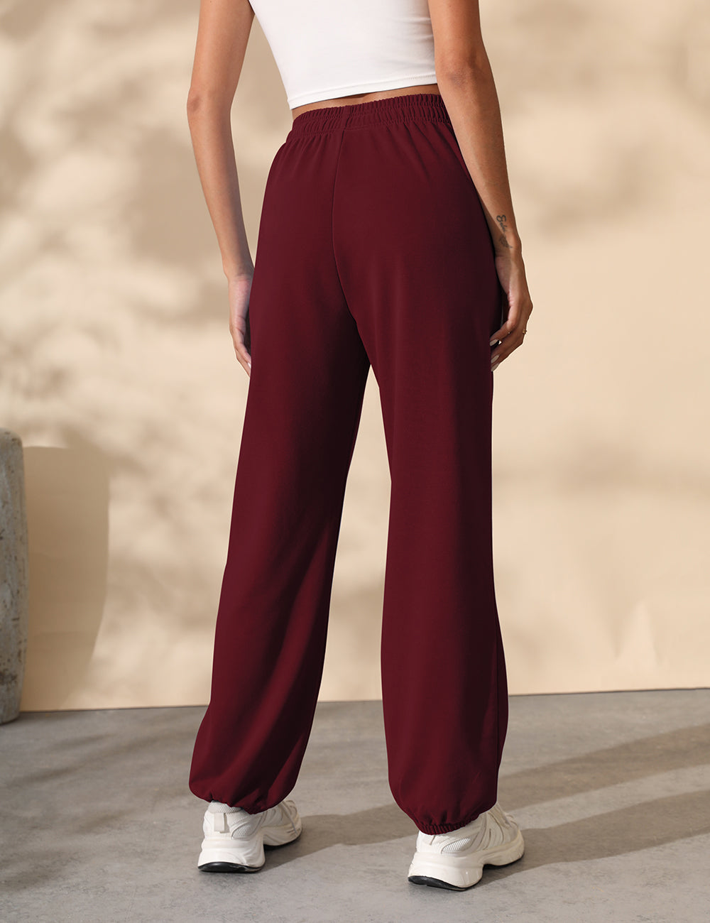 Women Baggy Drawstring Waisted Cinch Bottom SweatPants