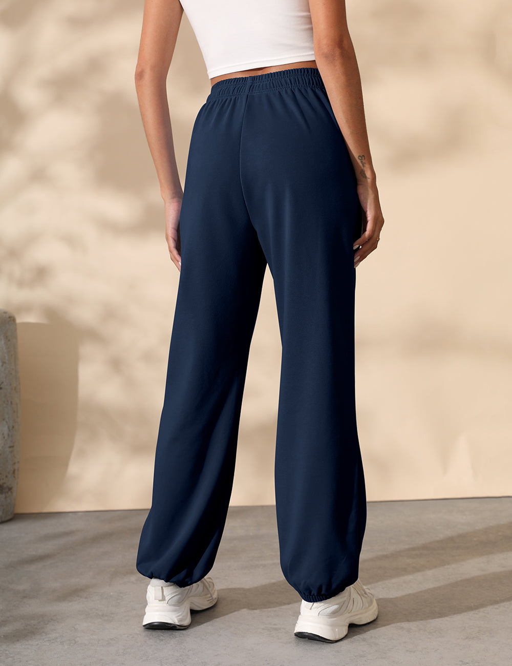 Women Baggy Drawstring Waisted Cinch Bottom SweatPants