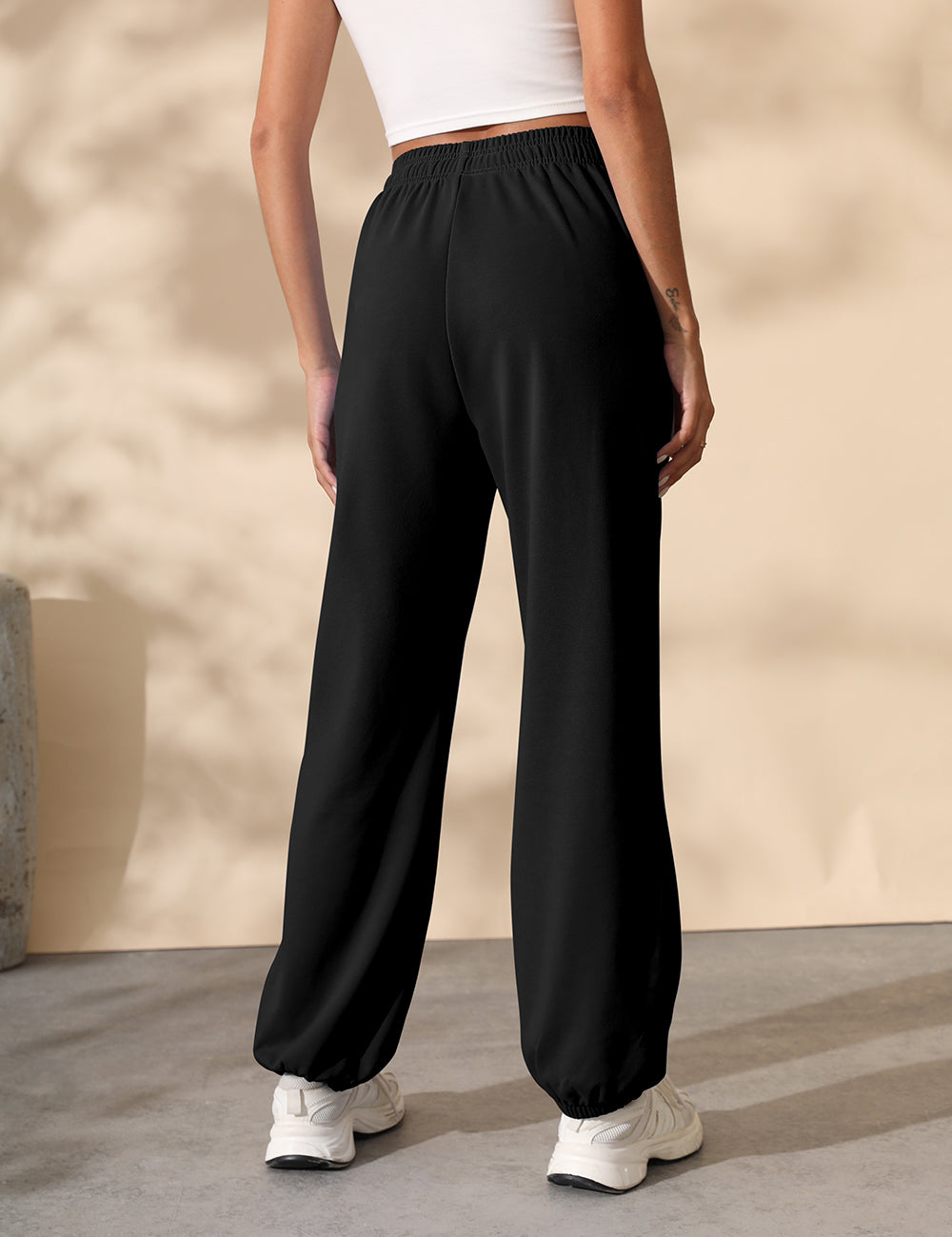 Women Baggy Drawstring Waisted Cinch Bottom SweatPants