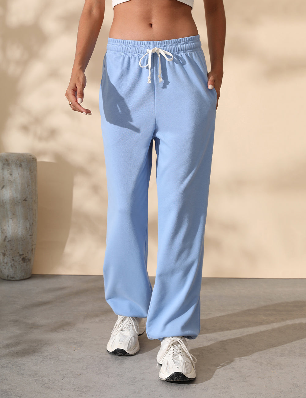 Women Baggy Drawstring Waisted Cinch Bottom SweatPants