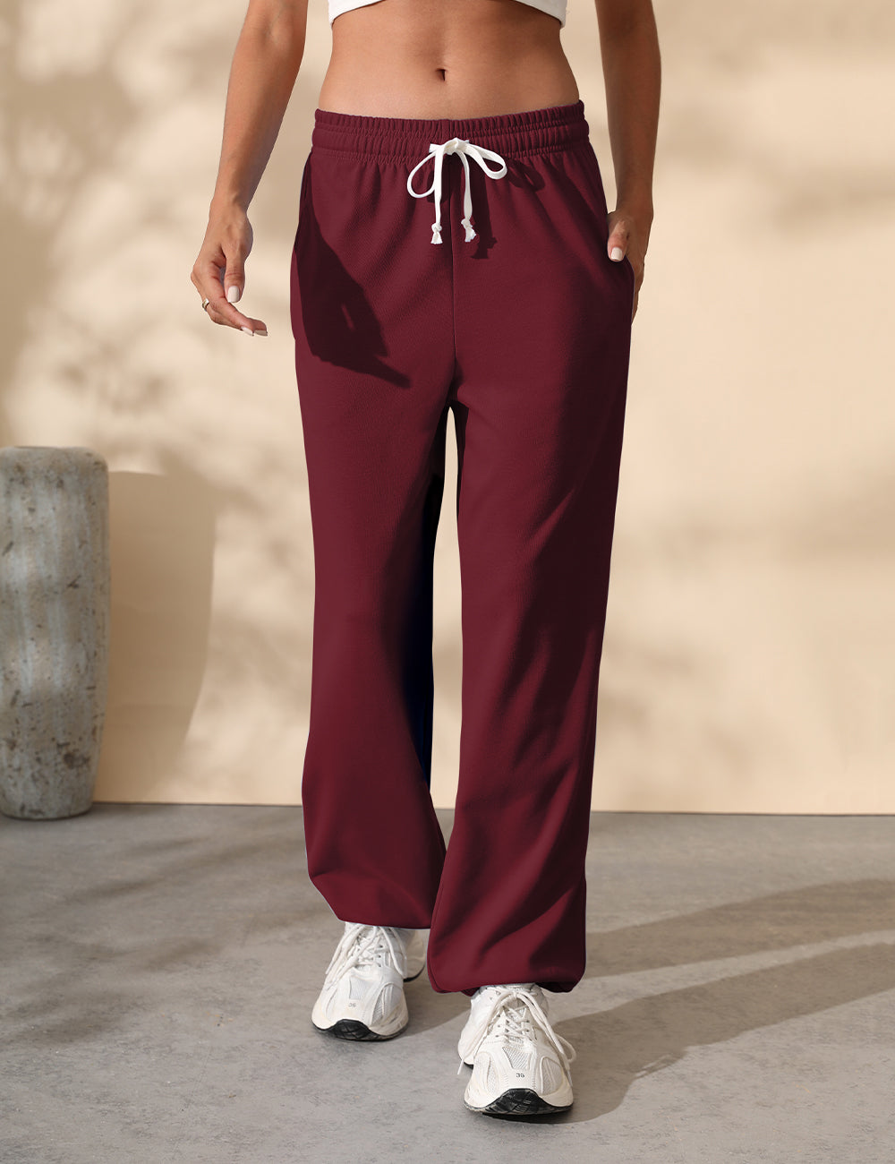 Women Baggy Drawstring Waisted Cinch Bottom SweatPants