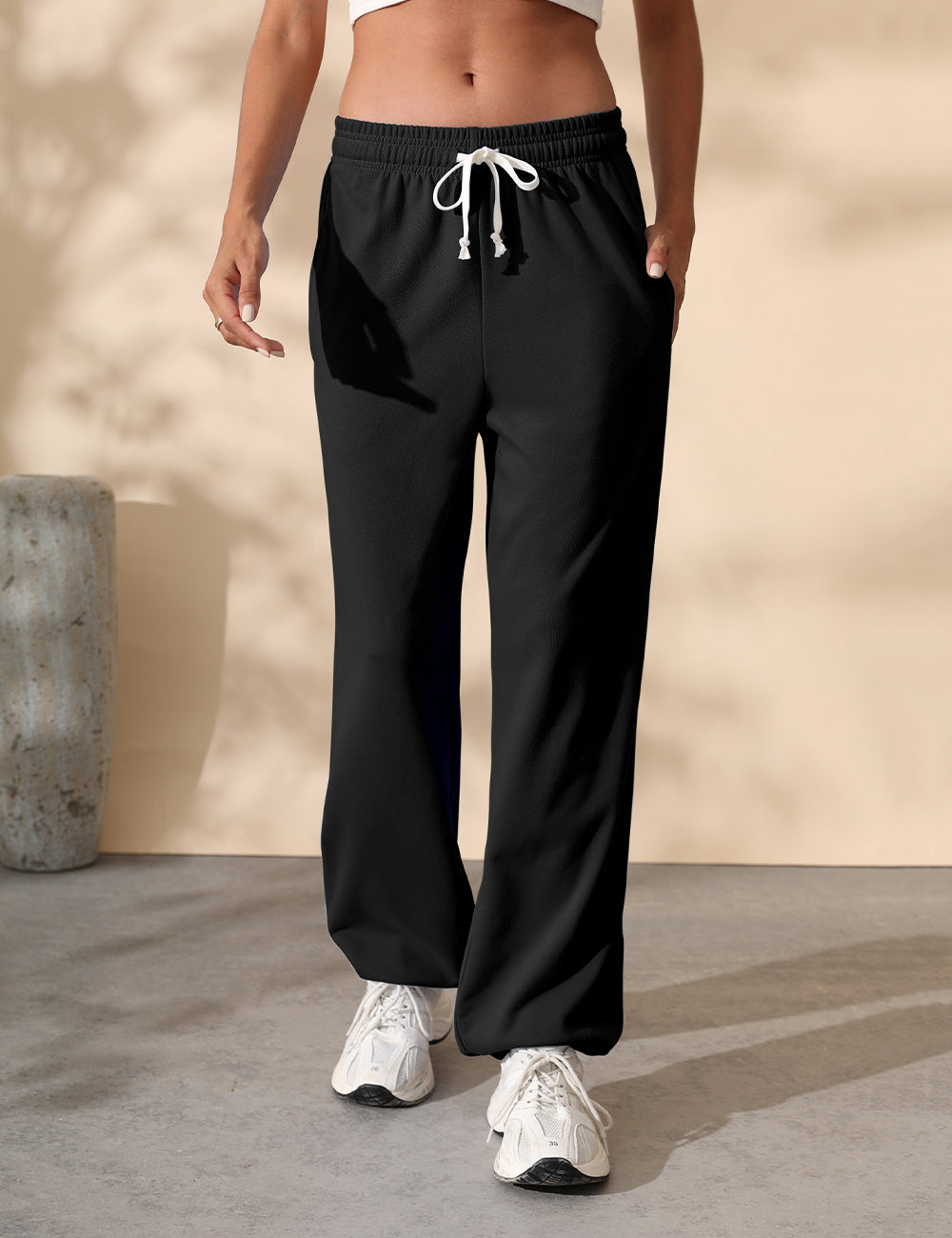Women Baggy Drawstring Waisted Cinch Bottom SweatPants