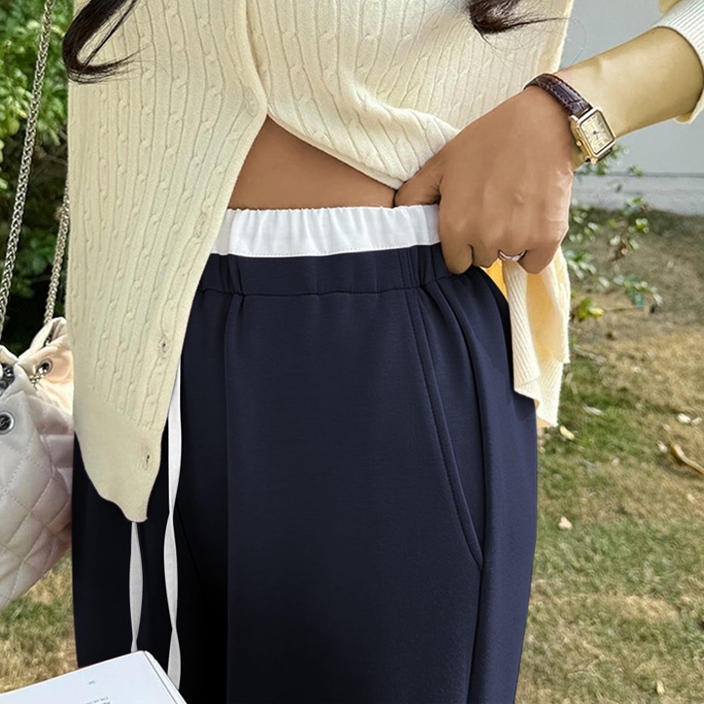 Women's Wide Leg Sweatpants High Waist Baggy Sweat Pants Straight Leg Pants with Pockets