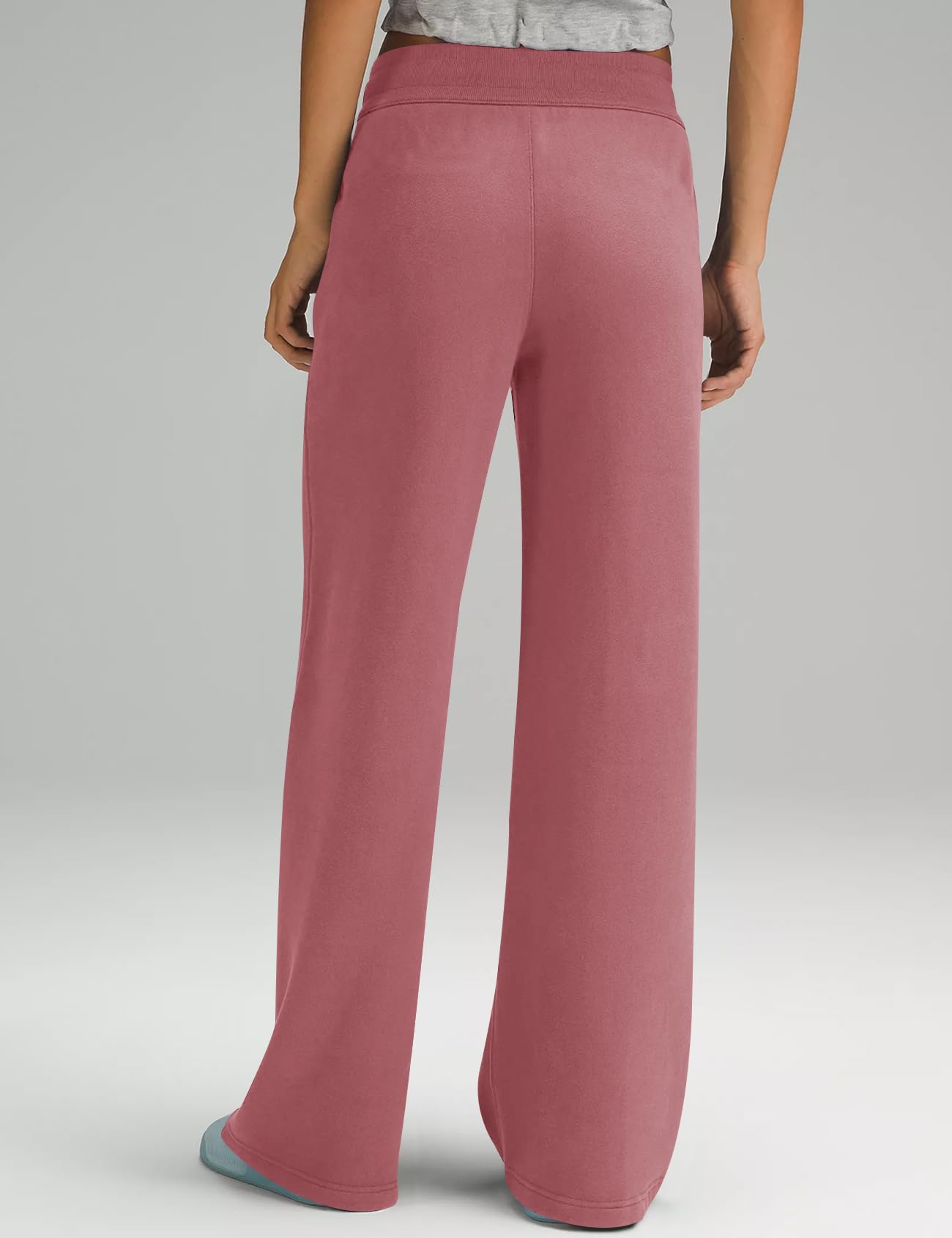 Women's Drawstring Ribbed Waisted Sweatpants