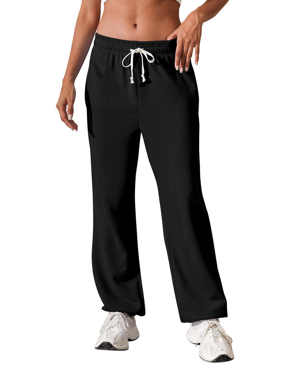 Women Baggy Drawstring Waisted Cinch Bottom SweatPants