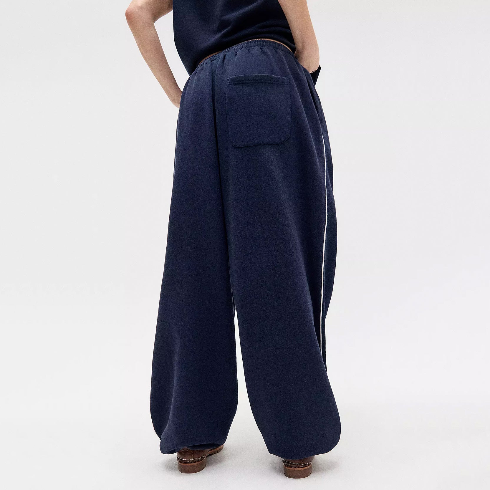Women's Casual Baggy Sweat Pants Drawstring Trousers with Pockets