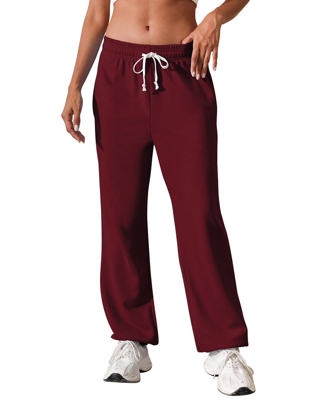 Women Baggy Drawstring Waisted Cinch Bottom SweatPants