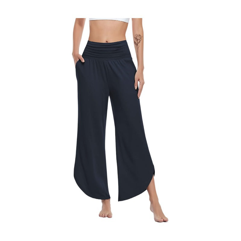 Women's Wide Leg Yoga Pants High Waisted Comfy Dance Sweatpants Loose Lounge Joggers