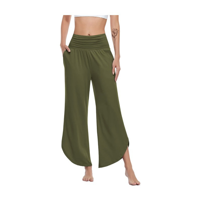 Women's Wide Leg Yoga Pants High Waisted Comfy Dance Sweatpants Loose Lounge Joggers