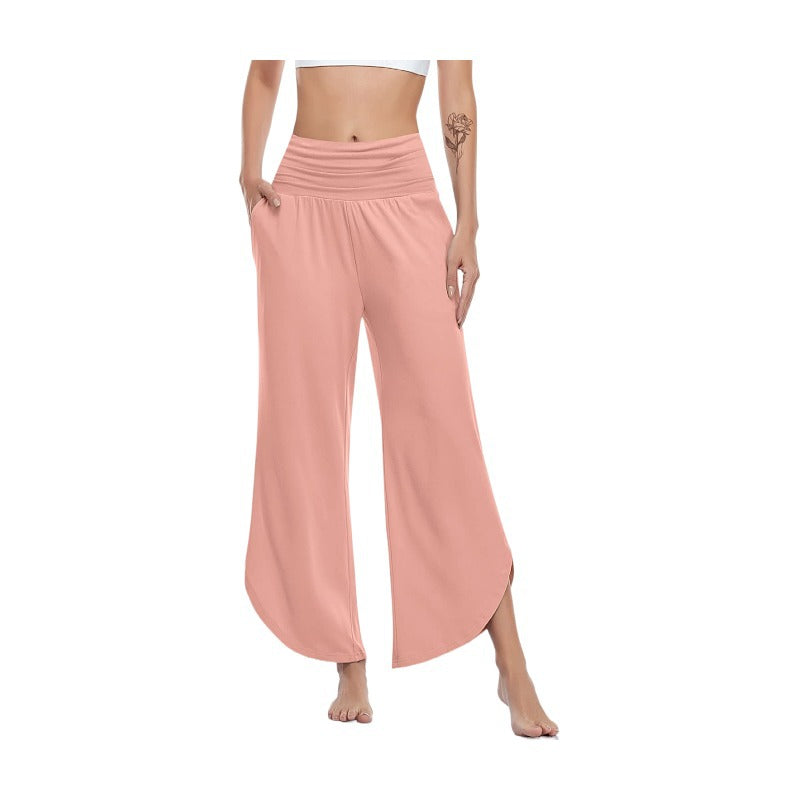Women's Wide Leg Yoga Pants High Waisted Comfy Dance Sweatpants Loose Lounge Joggers