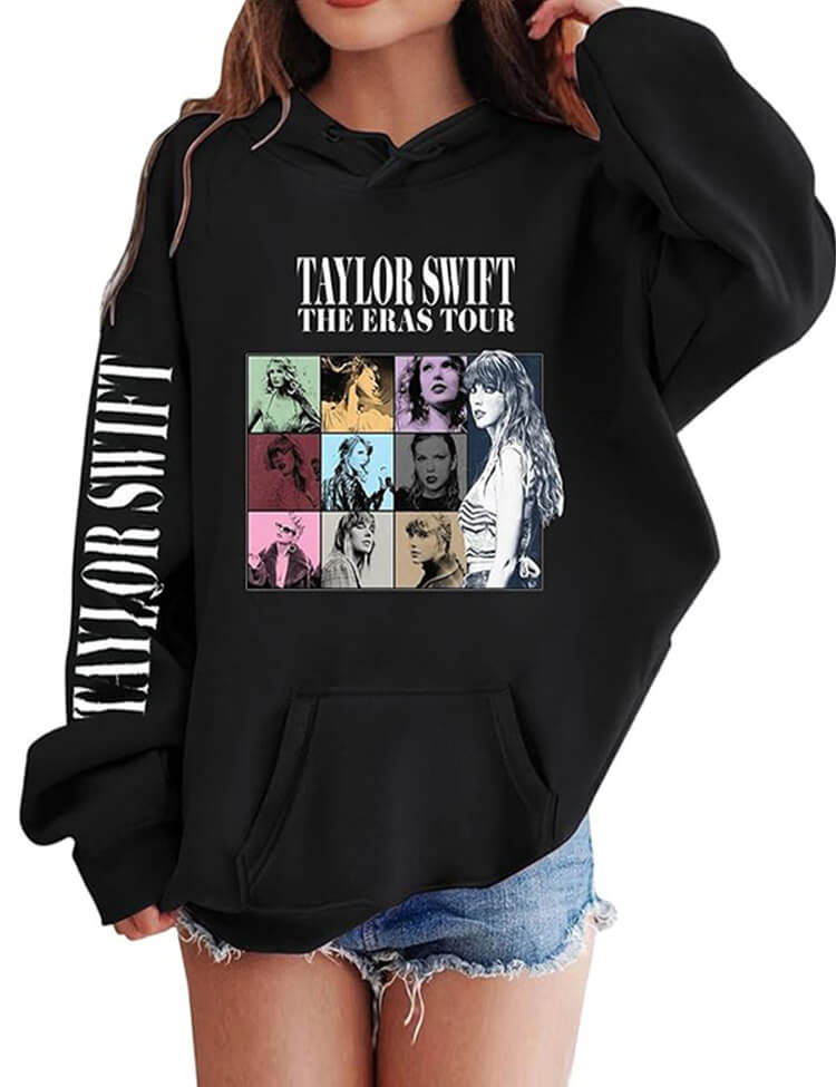 Girl's Hoodies Casual Taylor Sweatshirt Kids Boys Swifts Pullover Hooded Concert Outfits