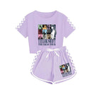 Girls' Clothing Sets Casual Taylor 2 Piece Short Sleeve T Shirt and Pant Sets