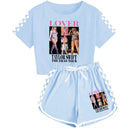 Girls' Clothing Sets Casual Taylor 2 Piece Short Sleeve T Shirt and Pant Sets