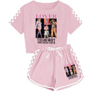 Girls' Clothing Sets Casual Taylor 2 Piece Short Sleeve T Shirt and Pant Sets