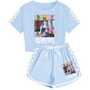 Girls' Clothing Sets Casual Taylor 2 Piece Short Sleeve T Shirt and Pant Sets