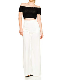 Women's Dress Pants Wide Leg Flare Pants Loose Casual Work Trousers