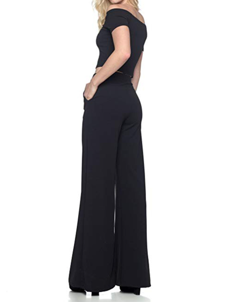 Women's Dress Pants Wide Leg Flare Pants Loose Casual Work Trousers