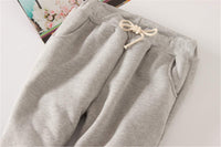 Women's Warm Sherpa Lined Sweatpants Drawstring Jogger Fleece Pants with Pockets