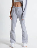 Women's Flare Wide Leg Sweatpants Drawstring Baggy Pants Athletic Pants Trousers