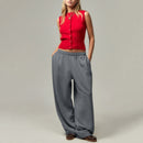 Women's Casual Baggy Sweat Pants  Drawstring Trousers with Pockets