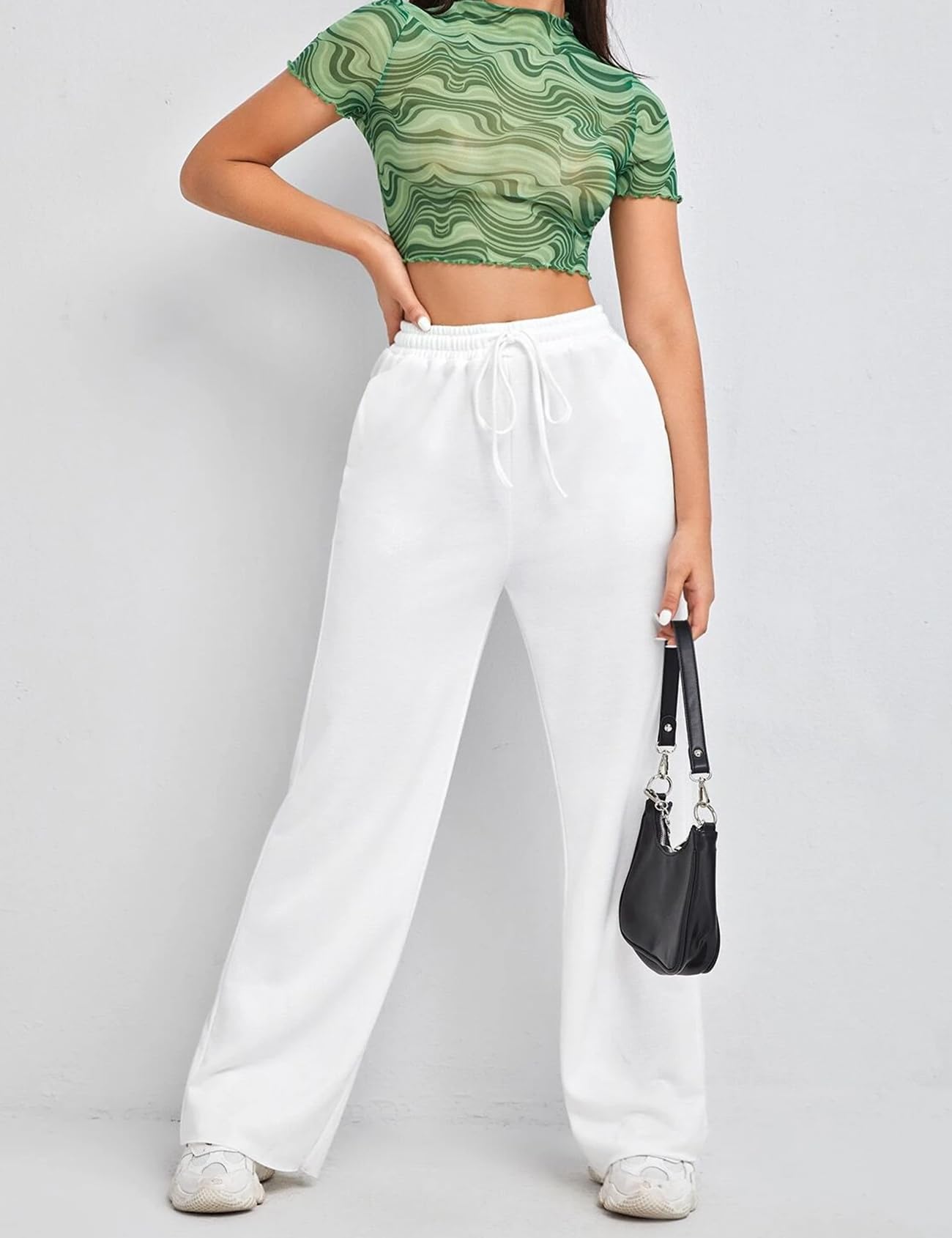 Women's Wide Leg Drawstring Sweatpants