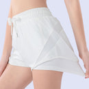 Summer Thin Loose Quick Dry Running Training Fitness Pants Yoga Shorts With Lining For Women