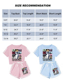 Girls' Clothing Sets Casual Taylor 2 Piece Short Sleeve T Shirt and Pant Sets