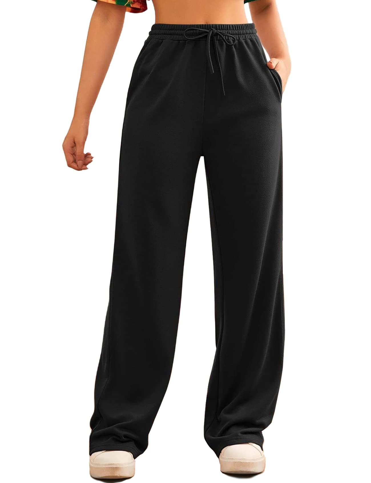 Women's Wide Leg Drawstring Sweatpants