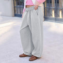 Women's Casual Baggy Sweat Pants  Drawstring Trousers with Pockets