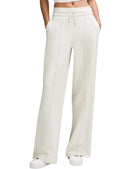 Wide Leg Sweatpants Women Baggy Casual Drawstring Ribbed Waisted Pants Lounge Pants