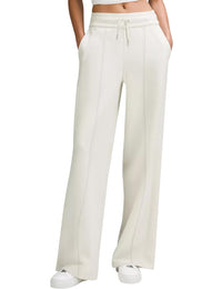 Women's Drawstring Ribbed Waisted Sweatpants