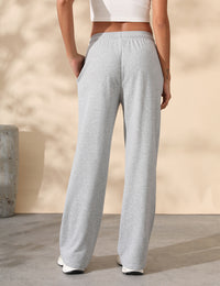 Women's Interior Drawstring Wide Leg Sweatpants