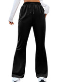 Women's Flare Wide Leg Sweatpants Drawstring Baggy Pants Athletic Pants Trousers