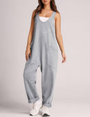 Jumpsuits For Women Casual Summer Dressy Sleeveless Overalls Long Loose Baggy Rompers