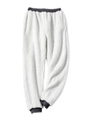 Women's Warm Sherpa Lined Sweatpants Drawstring Jogger Fleece Pants with Pockets