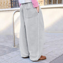 Women's Casual Baggy Sweat Pants  Drawstring Trousers with Pockets