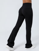 Women's High Waist Mini Flared Leggings Casual Bootcut Yoga Pants