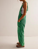 One Piece Jumpsuits for Women Corduroy Jumpsuit V Neck Overalls Sleeveless Rompers