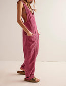 One Piece Jumpsuits for Women Corduroy Jumpsuit V Neck Overalls Sleeveless Rompers