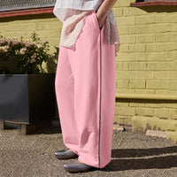 Women's Casual Baggy Sweat Pants  Drawstring Trousers with Pockets