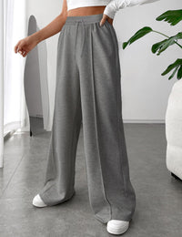 Women's Drawstring Ribbed Waisted Sweatpants