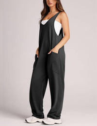 Jumpsuits For Women Casual Summer Dressy Sleeveless Overalls Long Loose Baggy Rompers