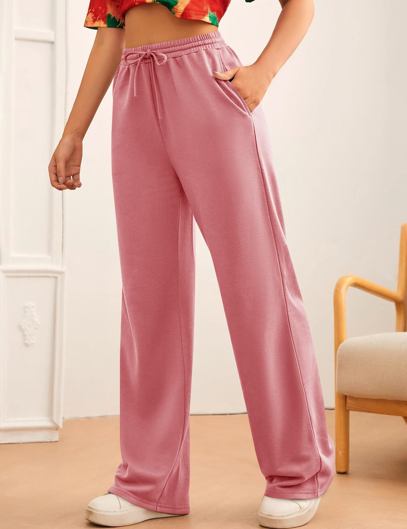 Women's Wide Leg Drawstring Sweatpants