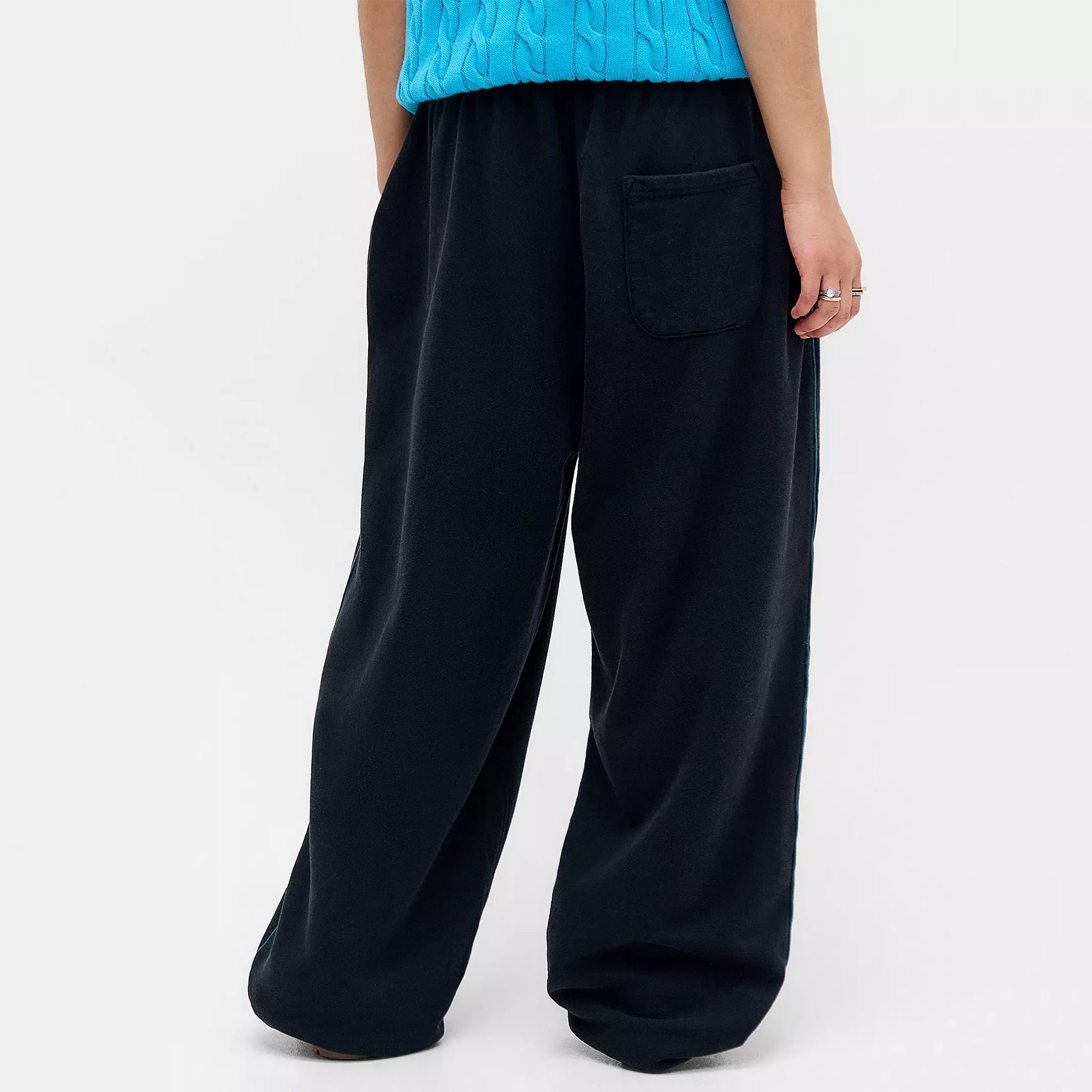 Women's Casual Baggy Sweat Pants  Drawstring Trousers with Pockets