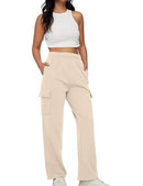 Women's Cargo Sweatpants Casual Baggy Fleece High Waisted Joggers Pants