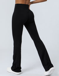 Women's High Waist Mini Flared Leggings Casual Bootcut Yoga Pants