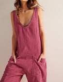 One Piece Jumpsuits for Women Corduroy Jumpsuit V Neck Overalls Sleeveless Rompers